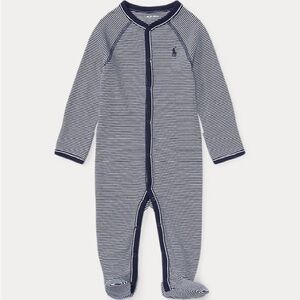 Ralph Lauren Navy Striped Baby One Piece SZ 3m